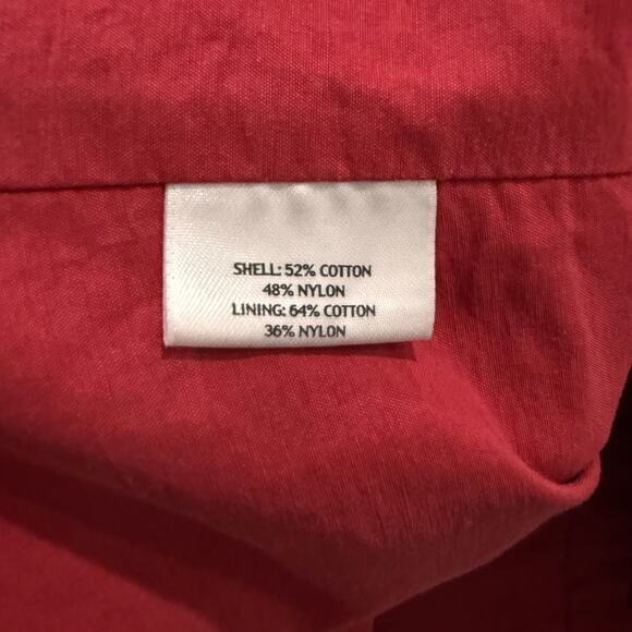 Eileen Fisher Women’s Small Vest Red Cotton Blend Front Zip Pockets - Picture 10 of 10